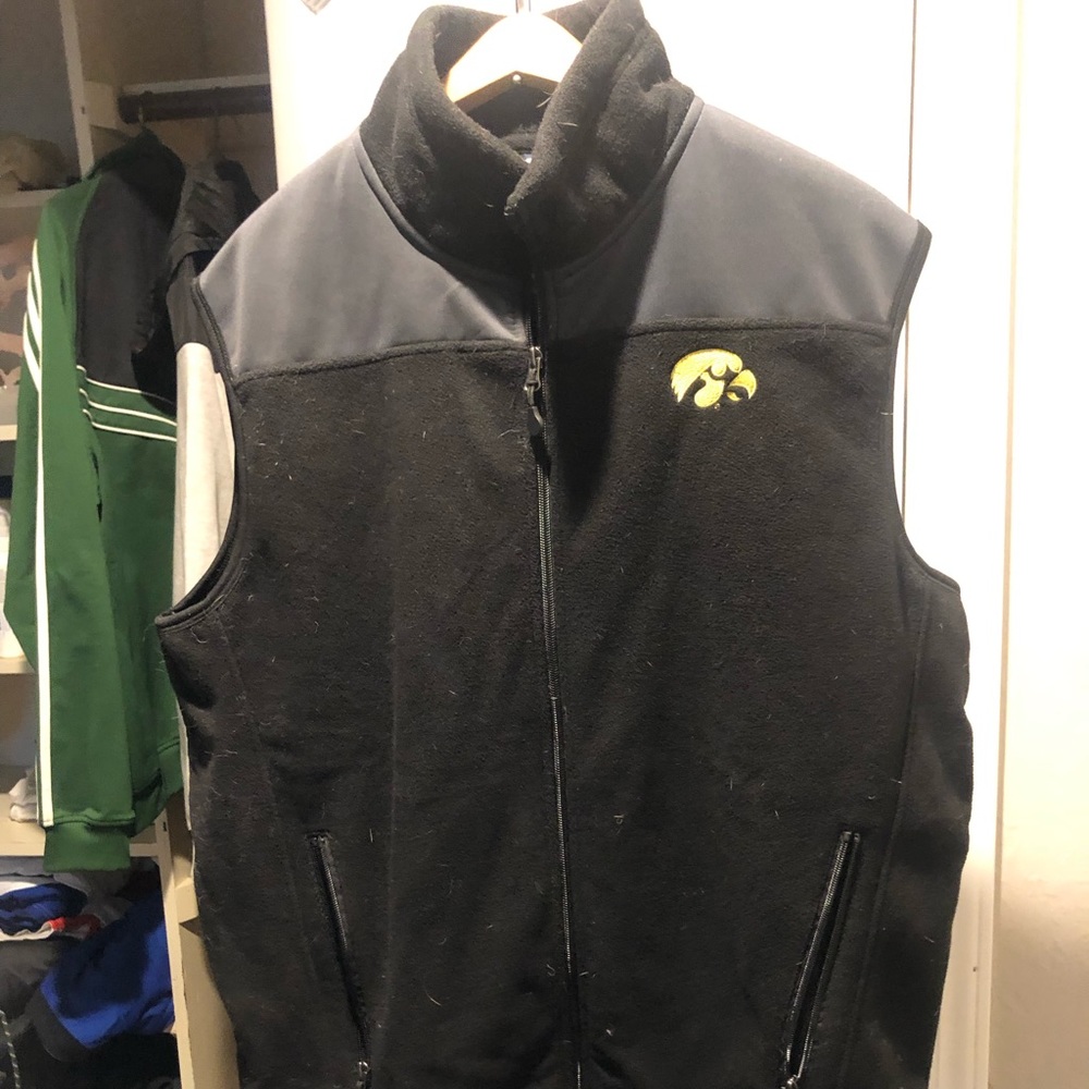 Iowa Hawkeye zip up vest